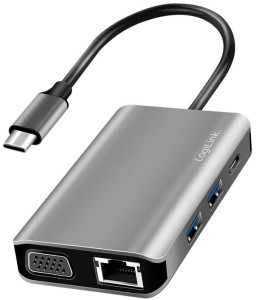 LogiLink Station d'accueil USB 3.2 (Gen 1), USB-C, 7 ports