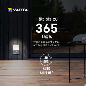 VARTA Détecteur de mouvement à LED 