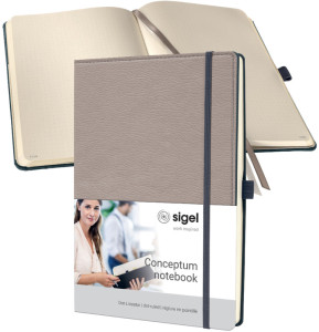 sigel Notizbuch Conceptum Design Casual, DIN A4, taupe