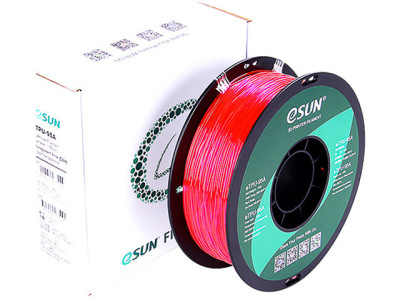 Esun ETPU-95A 1,75mm  CLEAR PINK 1kg ESUN 3D FILAMENT