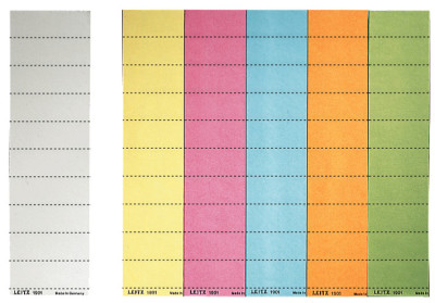 LEITZ Blanko-Beschriftungsschildchen, (B)60 x (H)21 mm, weiß