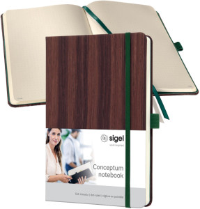 sigel Carnet de notes Conceptum Edition Nature, A5, bois