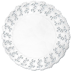 HYGOSTAR Sous-tasse, rond, blanc, diamètre: 90 mm