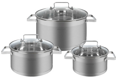 classbach Set de casseroles C-KTS 4015, 6 pièces, acier inox