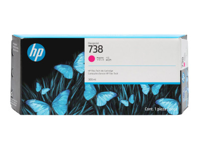 HP : 738 300-ML MAGENTA DesignJet cartouche d'encre