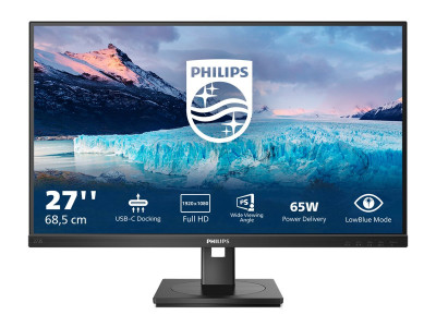 Philips : 273S1/00 27IN IPS FHD 300CD/4MS HDMI/DP/USB-C/4USB-A/HAS