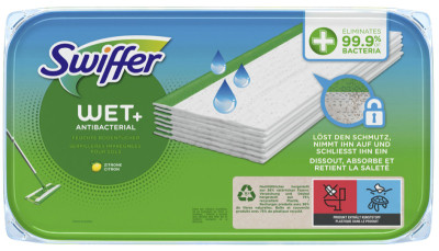 Restposten: Swiffer Wet Wischtücher Antibakteriell, 20er