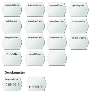 METO Preisauszeichner Classic M 2026, HACCP-Kit