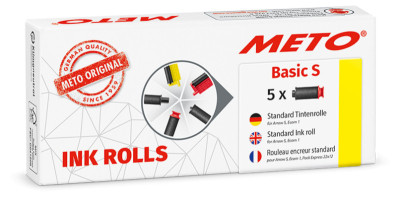 METO Rouleau d'encre pour étiqueteuse Classic S, noir