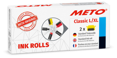 METO Rouleau d'encre pour étiqueteuse Classic S, noir