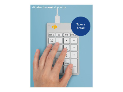 R-Go Tools : R-GO TOOLS NUMPAD BREAK NUMERIC KEYPAD avec WHITE WIRE