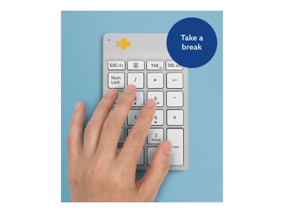 R-Go Tools : R-GO TOOLS NUMPAD BREAK WHITE BLUETOOTH NUMERIC KEYBOARD