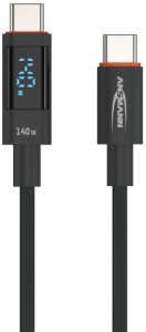 ANSMANN Câble données et charge avec écran 1,2 m  USB-C