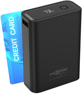 ANSMANN Mobiler Zusatzakku PB222PD, 20.000 mAh, schwarz