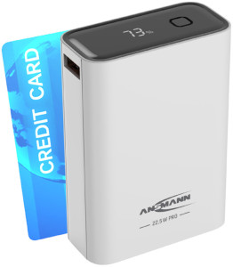 ANSMANN Mobiler Zusatzakku PB222PD, 20.000 mAh, weiß