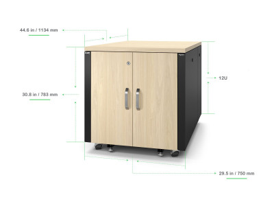 APC : APC NETSHELTER SOUNDPROOF SERVER RACK 12U 110-240V 783H X