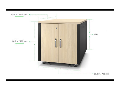 APC : APC NETSHELTER SOUNDPROOF SERVER RACK 12U 110-240V 783H X