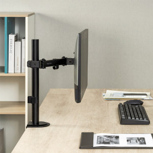 LogiLink Monitorarm, Armlänge: 200 mm, schwarz