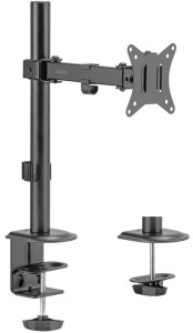 LogiLink Monitorarm, Armlänge: 376 mm, schwarz