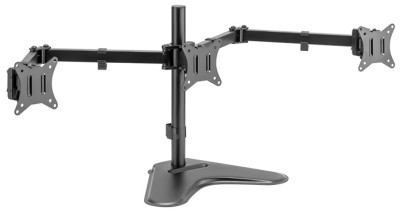 LogiLink Dreifach-Monitorarm mit Standfuß, Armlänge: 658 mm