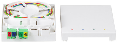 LogiLink Boîte d'épissure FTTH, câble de pose 30 m, blanc