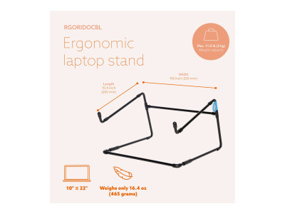 R-Go Tools : R-GO STEEL OFFICE LAPTOP STAND BLACK