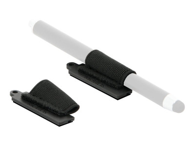 Mobilis : pack OF 10 ADHESIVE UNIVERSAL STYLUS HOLDER - BLACK