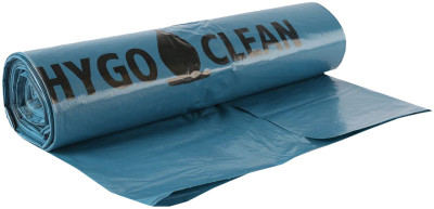 HYGOCLEAN Sac poubelle, 120 litres, en LDPE, bleu