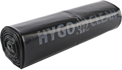 HYGOCLEAN Sac poubelle, 120 litres, en LDPE, noir