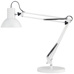 UNiLUX Lampe de bureau SUCCESS 80, pince/socle, blanc