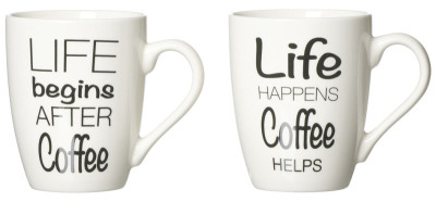 Ritzenhoff & Breker Tasse à café LIFE SPRÜCHE, 310 ml