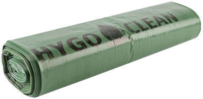 HYGOCLEAN Sac poubelle, 120 litres, en LDPE, vert