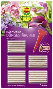 COMPO Blühpflanzen Düngestäbchen mit Guano