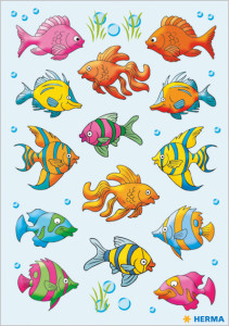 HERMA Autocollant DECOR Poissons