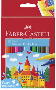 FABER-CASTELL Fasermaler CASTLE, 36er Kartonetui