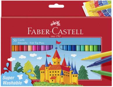 FABER-CASTELL Fasermaler CASTLE, 36er Kartonetui