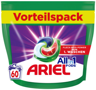 ARIEL Lessive en capsules All-in-1 Color+, 104 lavages