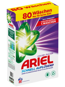 ARIEL Lessive en poudre Color+, 1,5 kg - 25 lavages