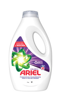 ARIEL Lessive liquide Color+, 1,25 litres, 25 lavages