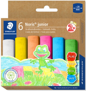 STAEDTLER Craie de trottoir Noris junior, carton de 6