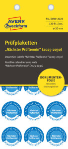 AVERY Zweckform Prüfplaketten 