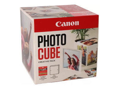 Canon : PP-201 5X5 Photo CUBE CREATIVE pack WHITE PINK (40SHEETS) + ACR
