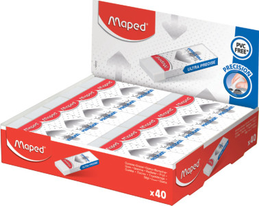 Maped Gomme en plastique Technic PRECISION, présentoir de 40