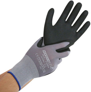 HYGOSTAR Gant de travail Ergo Flex, S, gris/noir