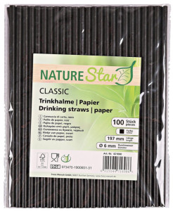 NATURE Star Paille en papier CLASSIC, 197 mm, vert citron