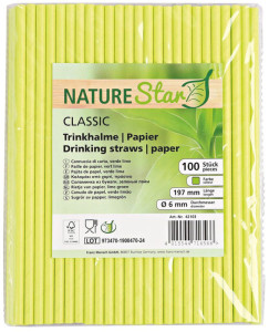 NATURE Star Paille en papier CLASSIC, 197 mm, brun