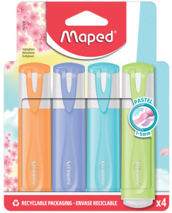 Maped Surligneur FLUO'PEPS PASTEL, blister de 6