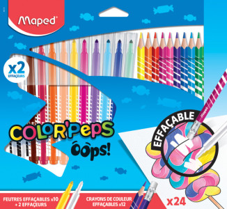 Maped Feutre effaçable & crayon de couleur COLOR'PEPS OOPS