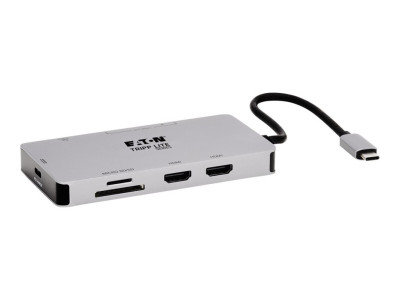 Eaton MGE : USB-C DOCK DUAL DSPLY 4K HDMI USB-A HUB GBE MEM CRD 100W PD CH