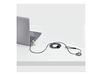 Startech : UNIVERSAL LAPTOP LOCK 2M 3-IN-1 LOCKING SECURITY cable